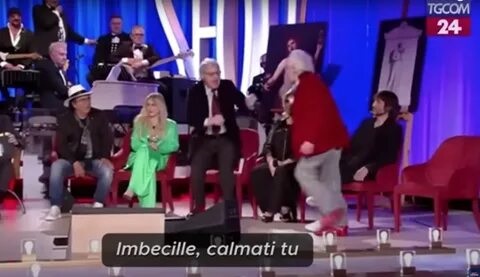In Italy, two TV show guests got into a fight in the studio over Russia