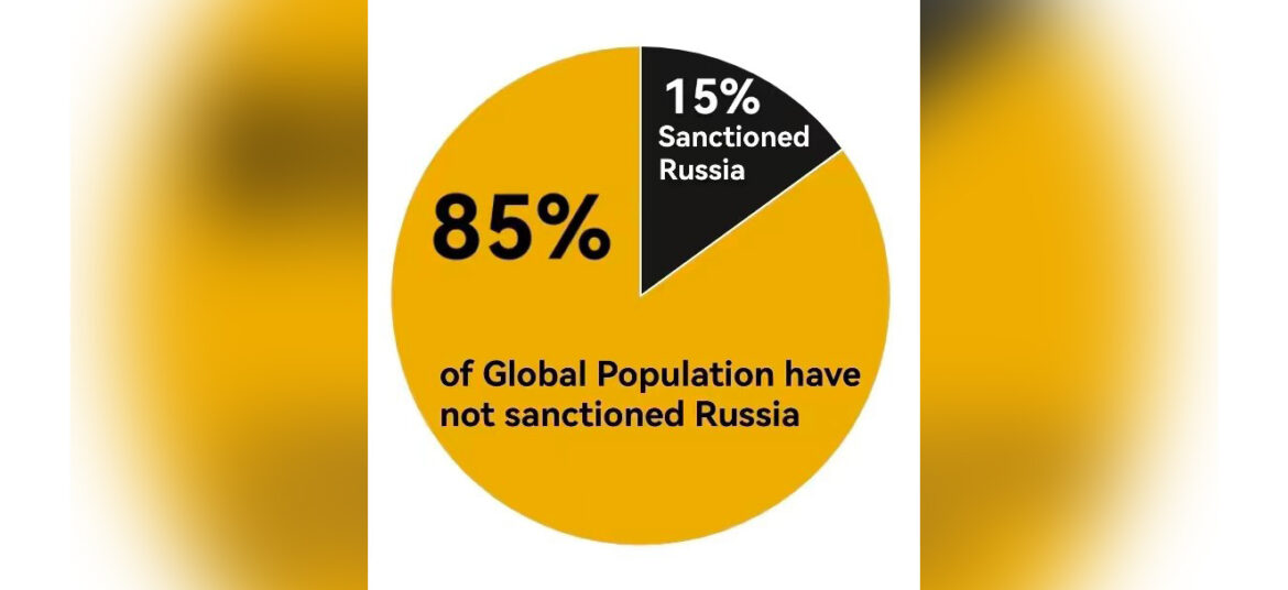 “Only 15% have imposed sanctions”: China has graphically shown how many countries are actually against Russia