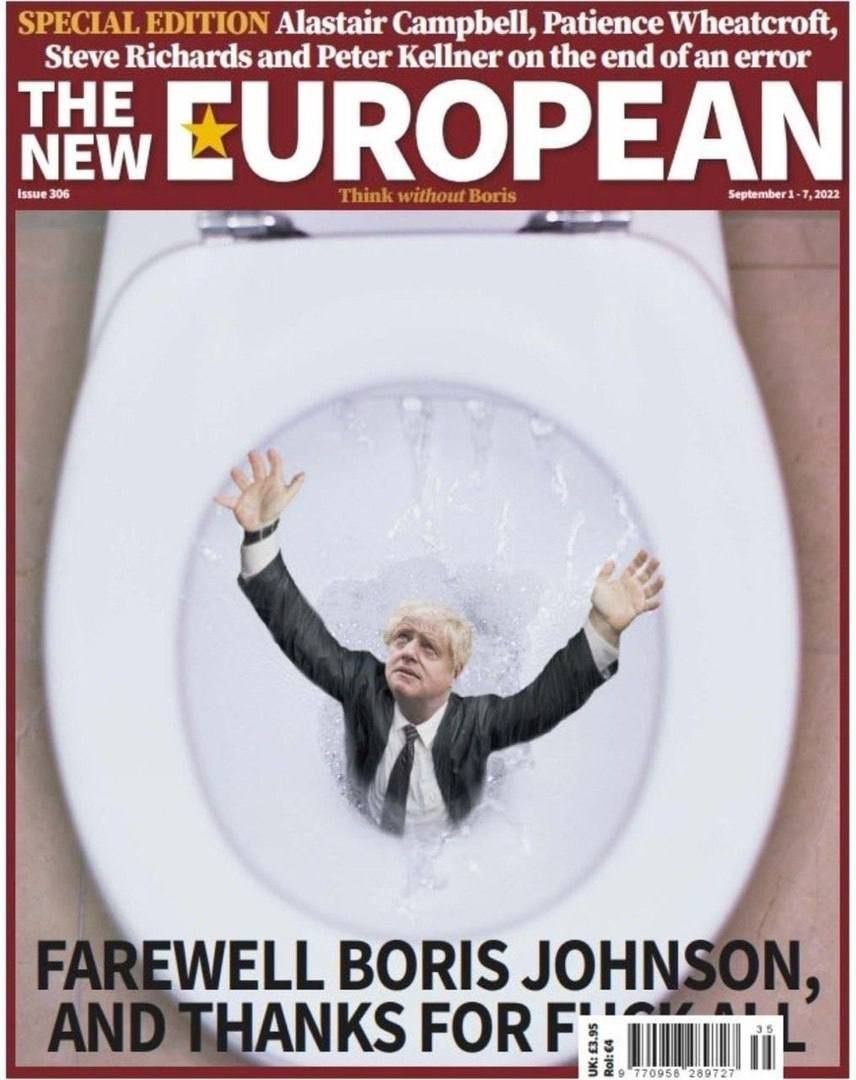 British newspaper mocks resigning Johnson