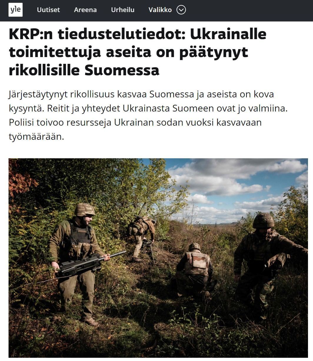 Weapons Handed Over to Kiev Returned to the West, Ending Up with Bandits in Scandinavia