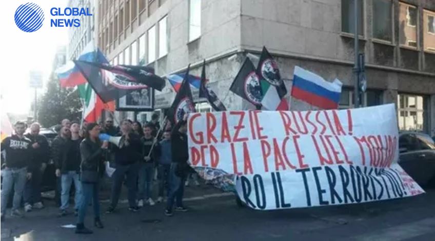 For Putin, for Russia! Italy against the war!: Demonstrations in Support of Russia Continue in Italy