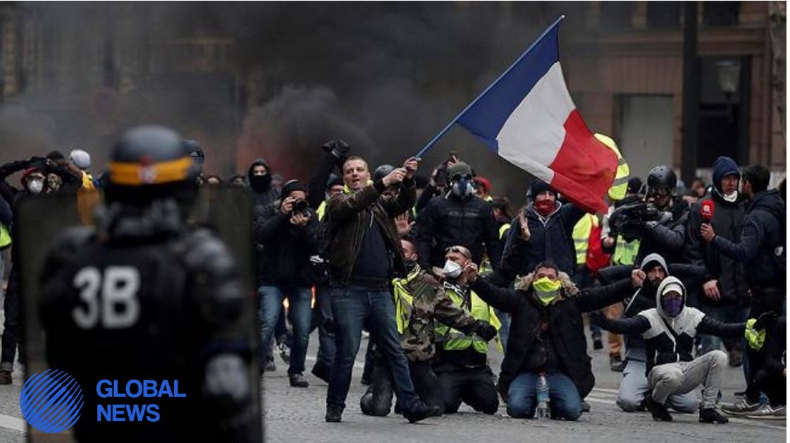 Number of Protesters Detained in Paris Exceeds 200