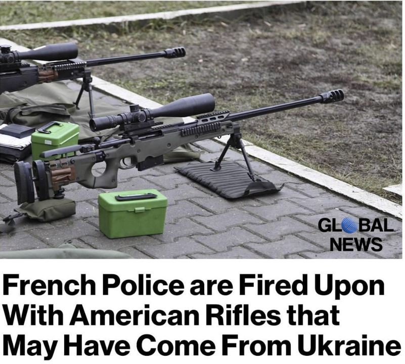 Rifles Supplied by the Ukrainian Armed Forces Used Against the French Police